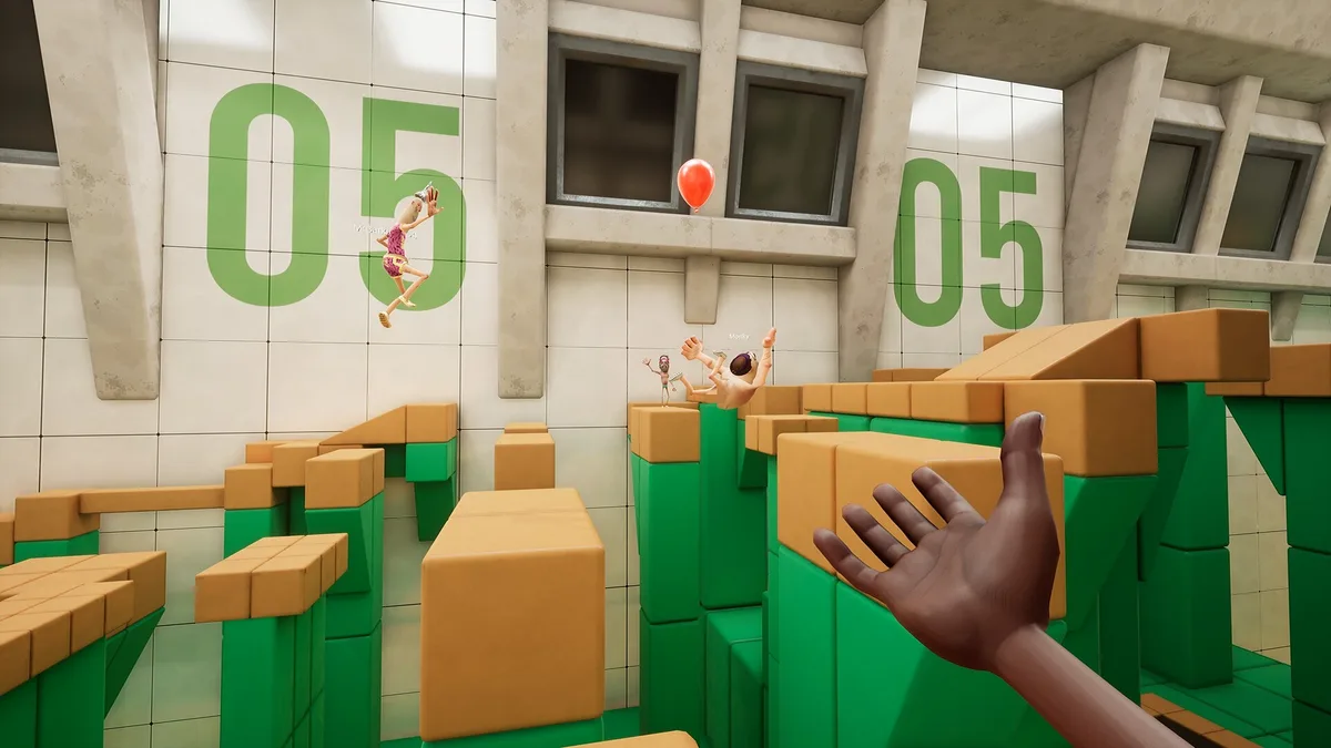 Official promotional screenshot of Keep It Up! laboratory room 05